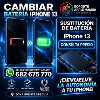 Sustitución Batería Premium iPhone 13