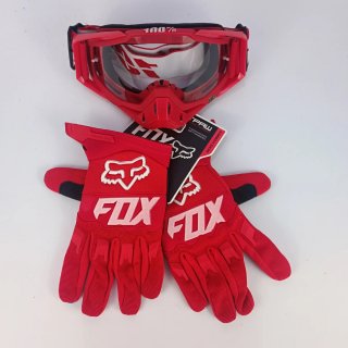 Pack Guantes FOX + Gafas 100% Motocross Enduro MTB