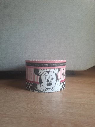 Caja de almacenamiento redonda con diseño de Minni