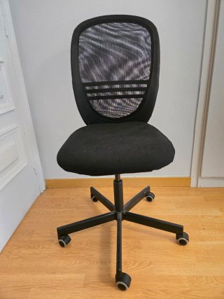 Silla de escritorio negra Flintan