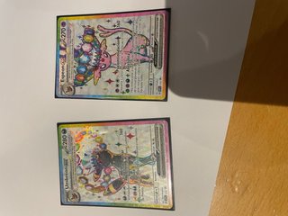 Cartas Pokémon Espeon y Umbreon EX para Miguel