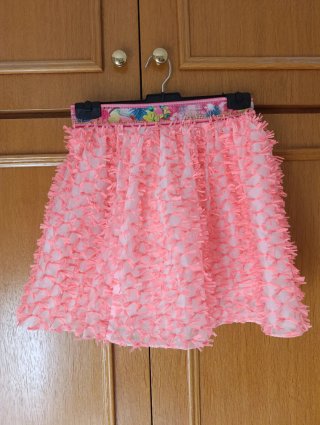 Falda Rosa con Textura