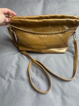 Bolso Bandolera Marrón con Cadena