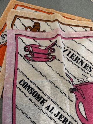 Set de 3 paños de cocina de algodón