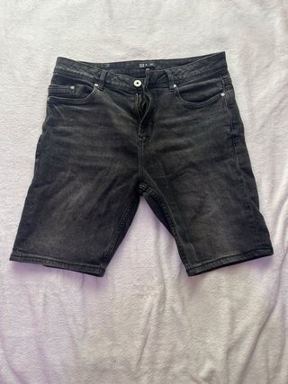Pantalón corto vaquero negro TEX