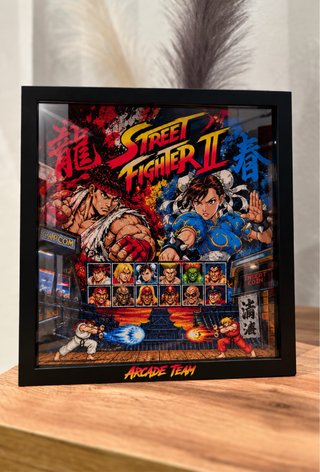 CUADRO DECORATIVO STREET FIGHTER – ARCADE TEAM