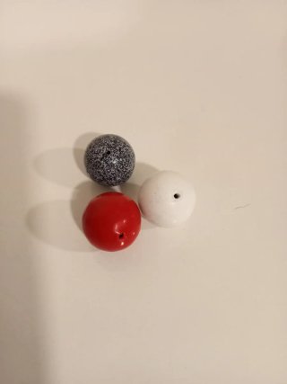 Set de 10 Plomos de Pesca. Bola pasante