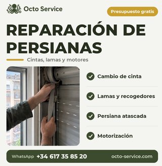 Reparar persianas | cambio de cinta | Valencia