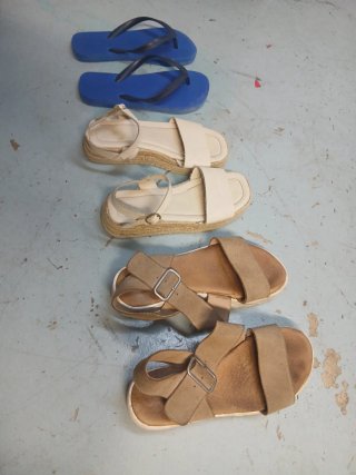 Lote de 3 pares de sandalias