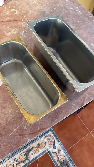Cubetas para Helados de Acero Inoxidable