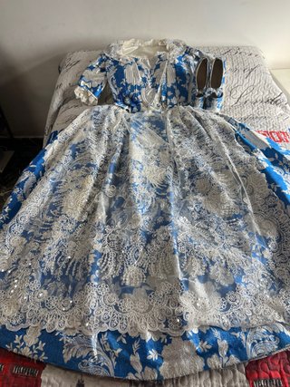 Traje de Fallera de Época Talla M con Zapatos