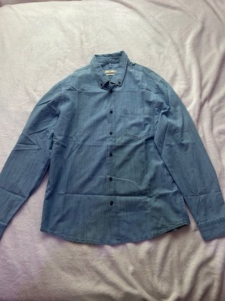 Camisa Azul Mango