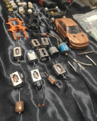 Lote de coche slot y accesorios Scalextric