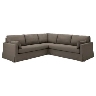 Funda Sofá Esquina 4 Plazas Hyltarp gransel marrón