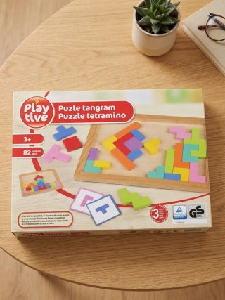 Puzle Tetris y Tangram de madera Playtive