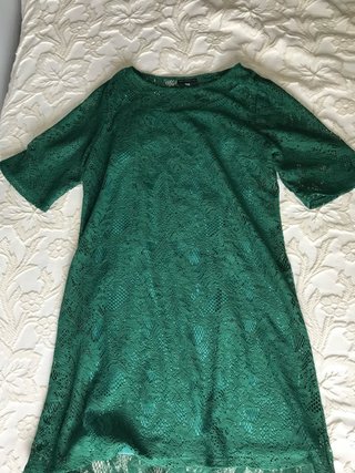 Vestido Formal Verde Talla 44