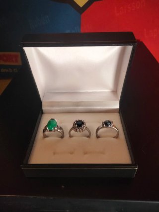 Lote de 3 Anillos con Piedras