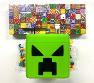 200 Bloques Magnéticos Minecraft con Caja Creeper