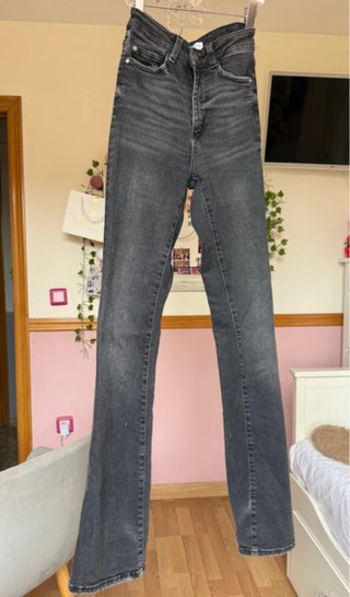 Pantalones campana negros
