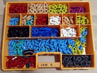 Lote de Eslabones de Resina 12 Colores (1)