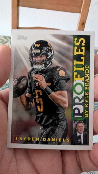 Carta Topps Profiles Jayden Daniels