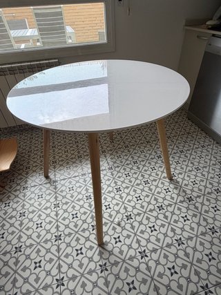 Mesa Redonda 90cm Blanca