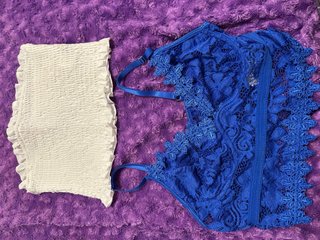 Set de 2 Tops: Blanco y Azul