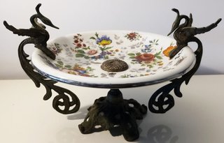 Centro de mesa frutero vintage S.XIX Art Nouveau