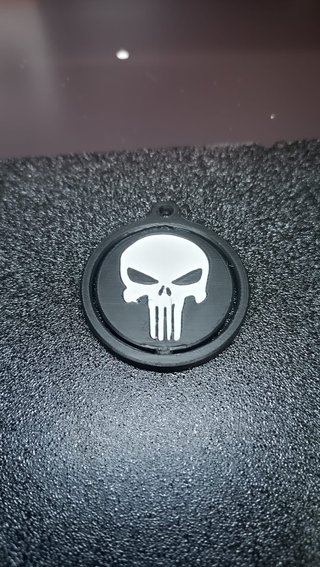 Llavero Giratorio Punisher Impresión 3D
