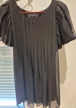 Vestido de Gasa Negro