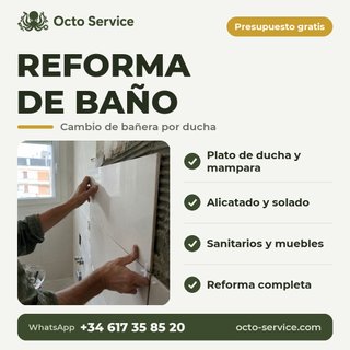 Reforma de baño | cambio bañera por ducha