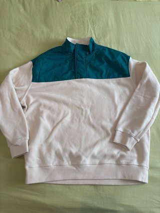 Forro polar Zara beige y verde azulado Talla S