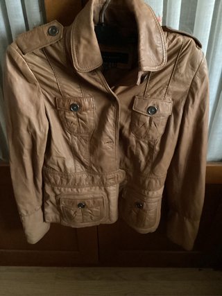Chaqueta de piel Zara