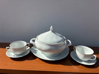 Juego de Sopera y Tazas Consomé Allegro