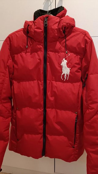 Abrigo Impermeable Ralph Lauren Rojo XS