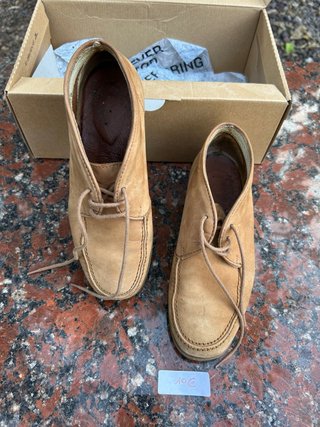 Botines Mocasín Ante Beige