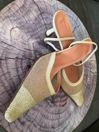 Zapatos de Fiesta Dorados Talla 38