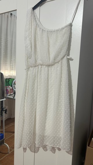 Vestido Blanco Asimétrico