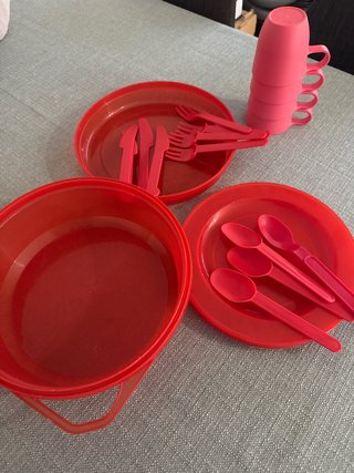 Kit de Camping Rojo para 4.