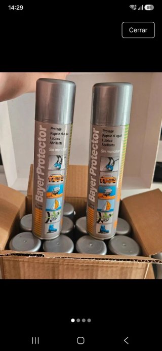 Lote de Sprays de Silicona Bayer Protector