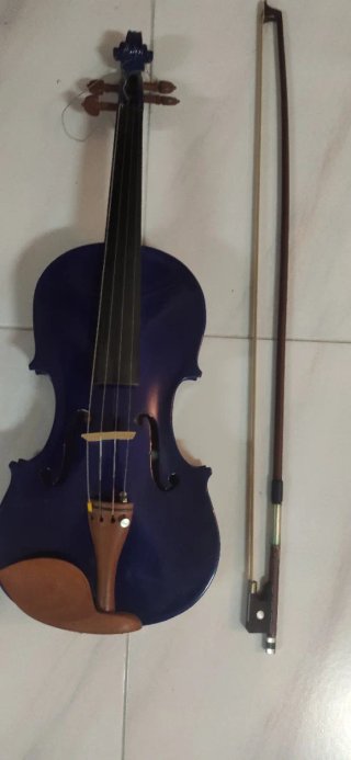 Violín para niño color azul