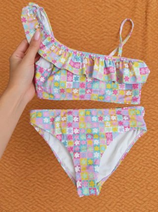 Bikini Estampado Flores Talla 16