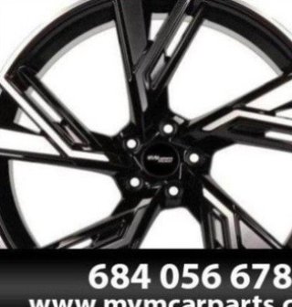 Set 4 Llantas Audi RS6 2020 Negra Pulida