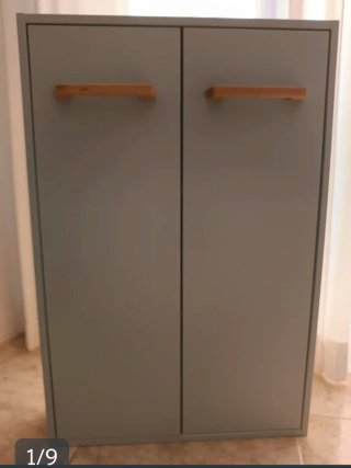 Armario de baño gris