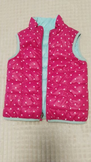 Chaleco acolchado reversible niña