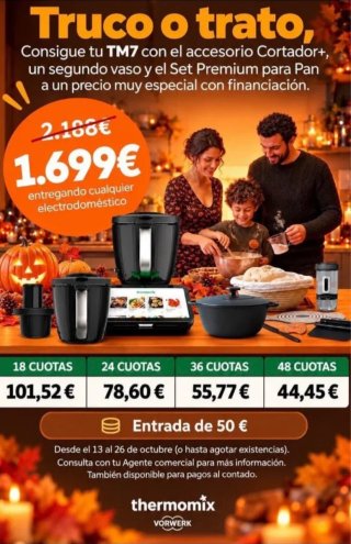Thermomix TM7 y accesorios valorados en 600€