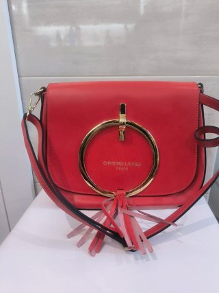 BOLSO CHRISTIAN LAURIER PARIS - Rojo anilla dorada