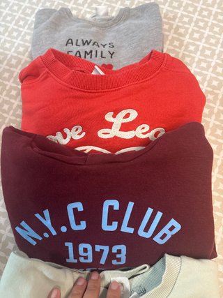 Lote de 4 sudaderas