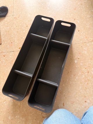 2 Cajas organizadoras Ikea UPPDATERA antracita