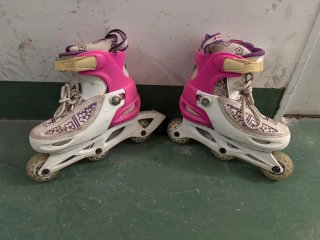 Patines infantiles,en línea ajustables talla 33-35